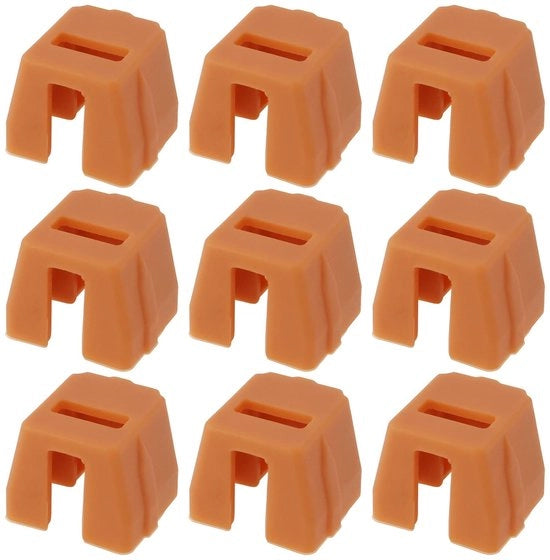 Punti di gomma resistenti allo sfregamento 9 pezzi - Compatibili con BTFP1850K/SB-125BN/SB-1850BN - Gomma resistentente allo sfregamento e all'usura - Buona forma - Protezione della superficie di lavoro - Testa a spillo