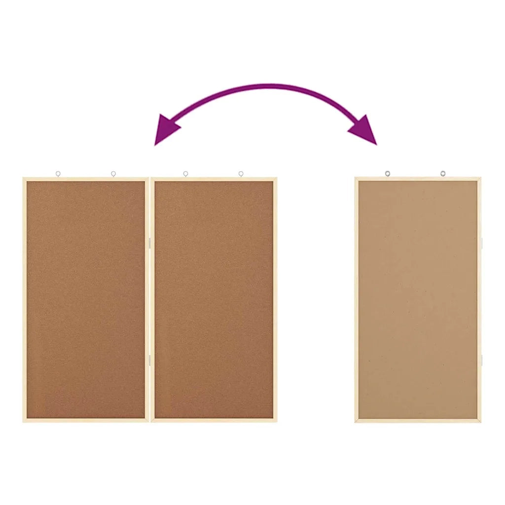 Bacheca degli Annunci Marrone 80 x 80 x 1.4 cm CFW1382896