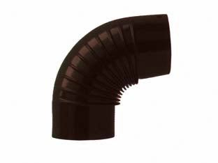 GOMITO 90  ° PORCELLANATO PER STUFE A LEGNA NERO OPACO   EE ¸ cm.10    SAVE