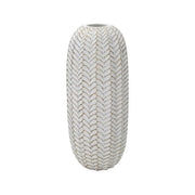 Oggettistica Whitechapel, Complemento d'arredo, Articolo decorativo, Accessorio d'arredo, Bianco e Oro, 19x19 h46 cm