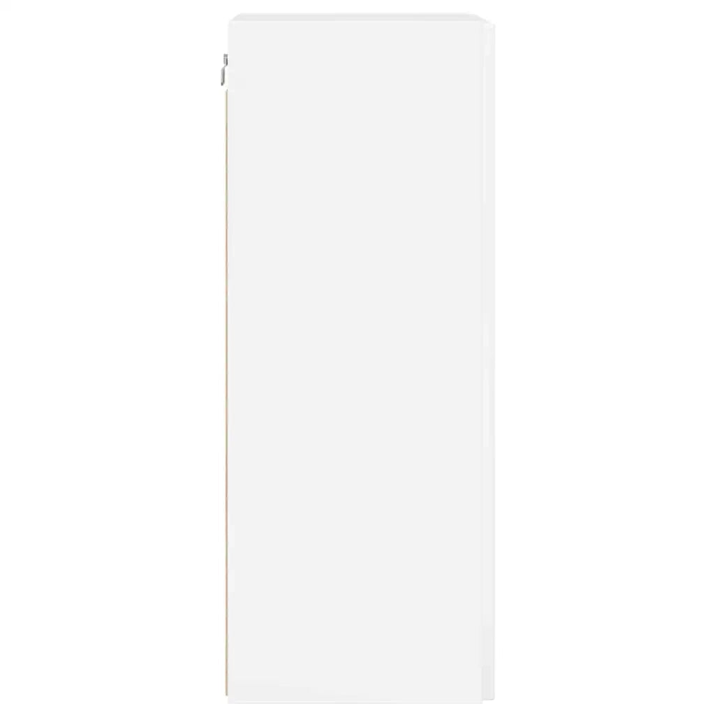 Mobile TV da parete-Mobile TV a Muro-Credenza TV Bianco Lucido 30 x 31 x 80 cm
