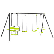 Altalena da giardino per bambini ¨C zephmum ¨C verde 355x184x186 cm
