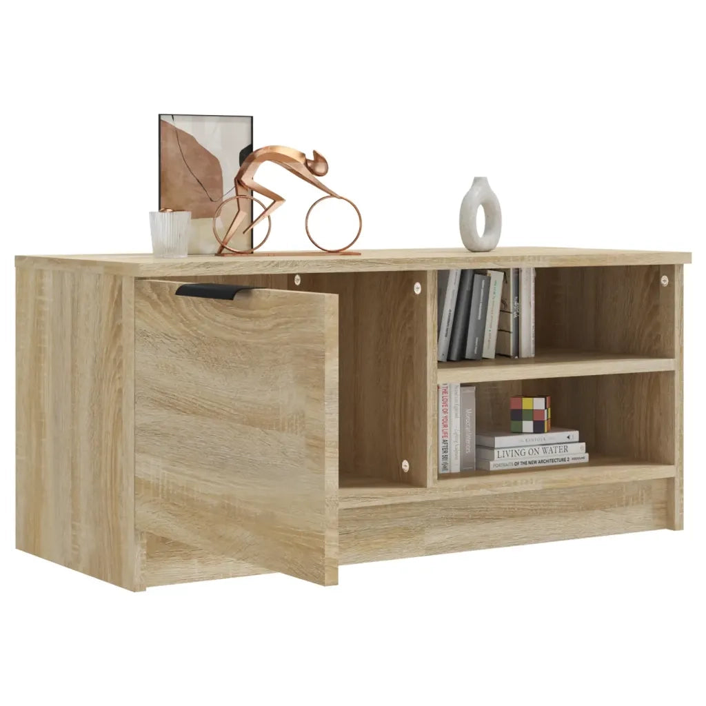 Mobile Porta TV Rovere Sonoma 80x35x36,5cm in Legno Multistrato 811472