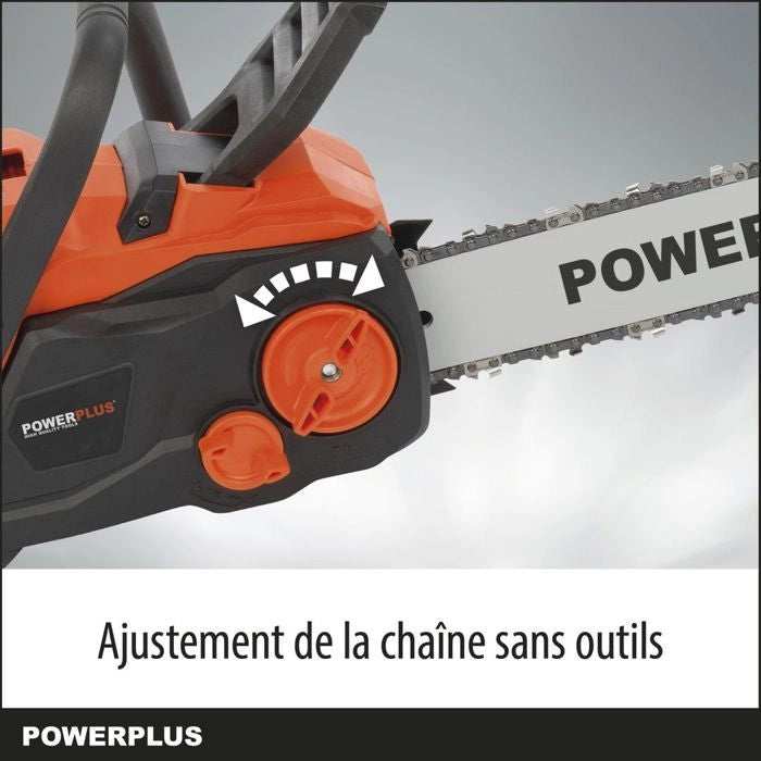 Powerplus Dual Power Powdpg7576 - 40 V Cataino a batteria, guida da 350 mm, senza batteria o caricabatterie
