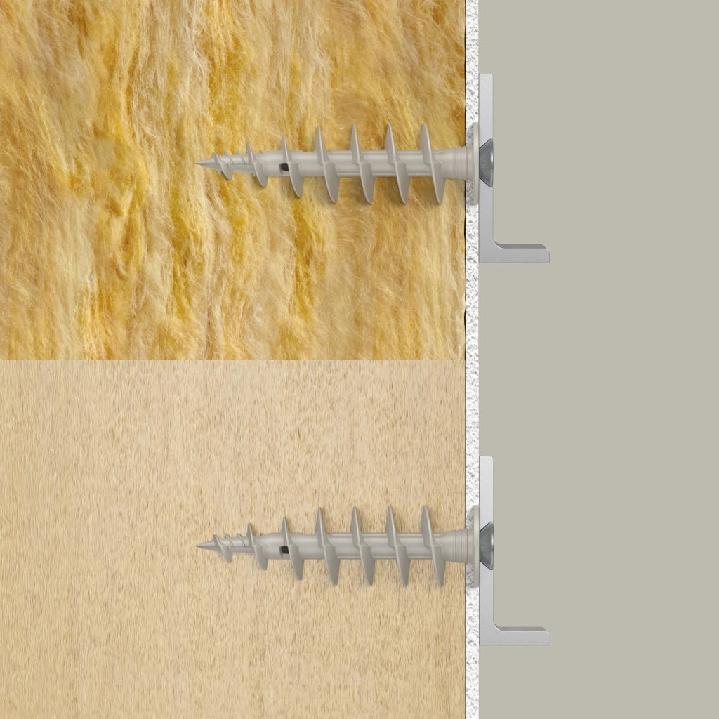 Tassello per Pannelli Isolanti Ø Foro 28 Lungh. Fischer Fid 25 Pezzi 80 mm
