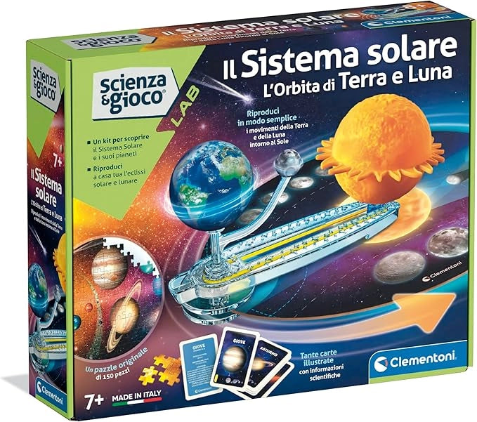 Scienza e Gioco Lab - Il Sistema Solare, Orbita di Terra e Luna, Gioco Scientifico  per Scoprire il Cosmo, con Puzzle 15