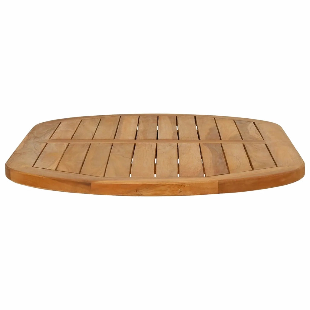 Piano del tavolo Ovale Legno di teak solido Naturale 42033172