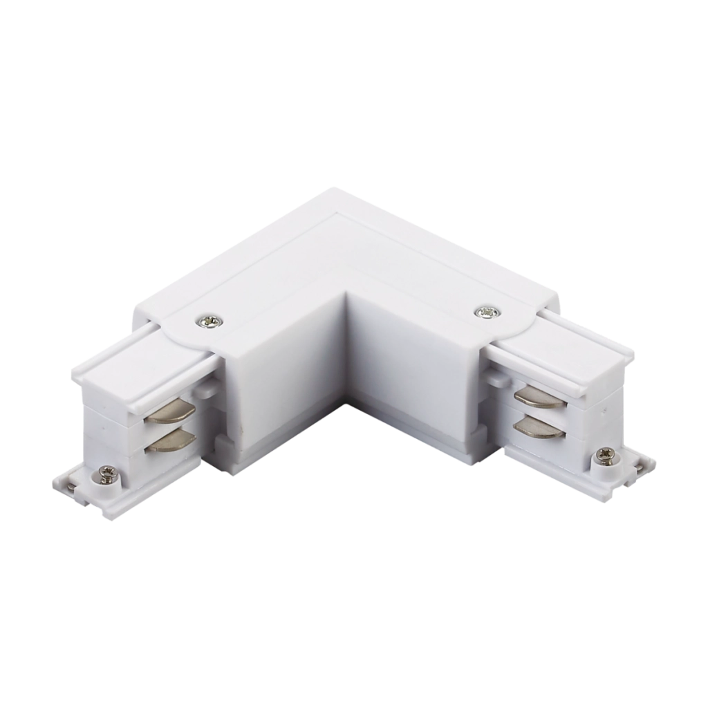 Connettore angolare destro binario trifase bianco Polux 327918