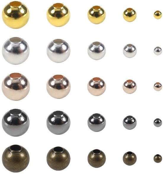 Tessere di Connettore 2700 pezzo - Metallo - Circolare - 2/3/4/5/6 mm - Argento/Oro/Nero/Bronzo/Rosso Oro - Per Creare Gioielli - Gioielleria Tessere