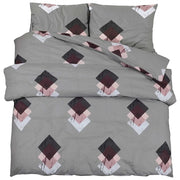 Set Copripiumino Grigio 140x200 cm in Cotone CFW6048355