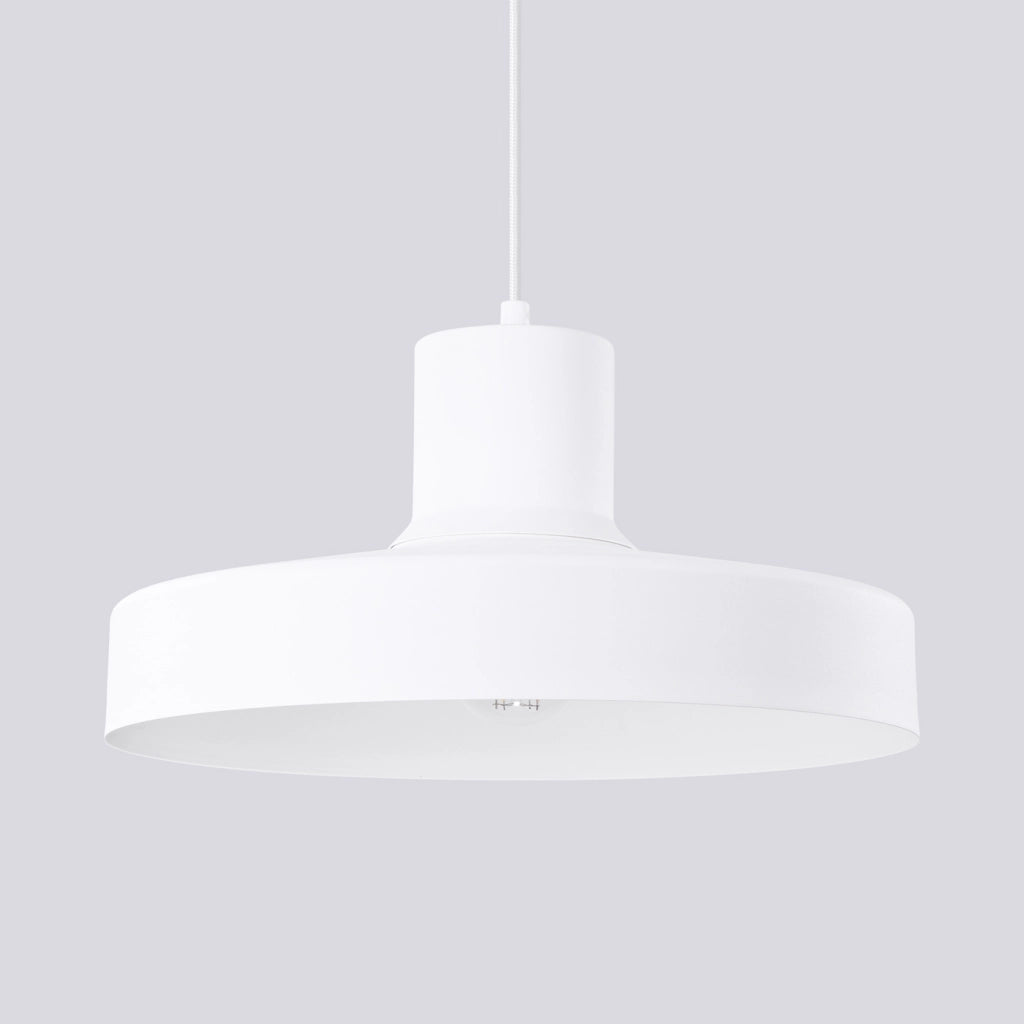 Lampada a sospensione BILO moderna in acciaio E27 15W bianco 35x35x120 cm