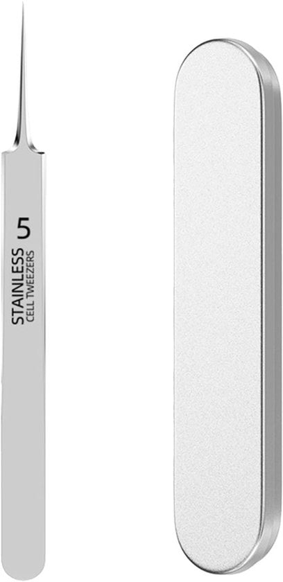 Pincet Mini-Fragmentatore in Acciaio Inossidabile - Precisio Pincet - Spillatrice - Estrattore di Acne - Pincetto con Maniglia Comoda
