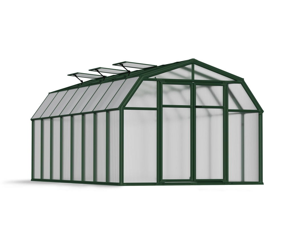 Canopia Hobby Gardener Doppio Strato Serra Da Giardino in Policarbonato 516X266X208 cm Verde