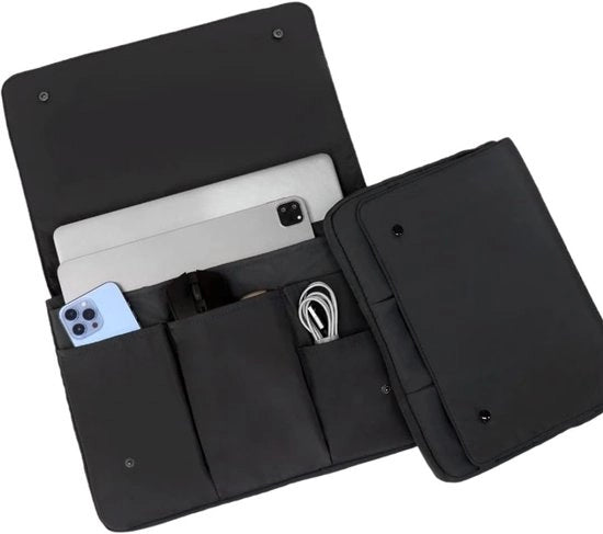 Tas per Laptop 15 Pollici - Impermeabile e Resistente allo Shock - Adatto per Multidevices - Protezione per Laptop e Tablet PC - Adatto per MacBook Pro, MacBook Air, iPad e Notebook Nero