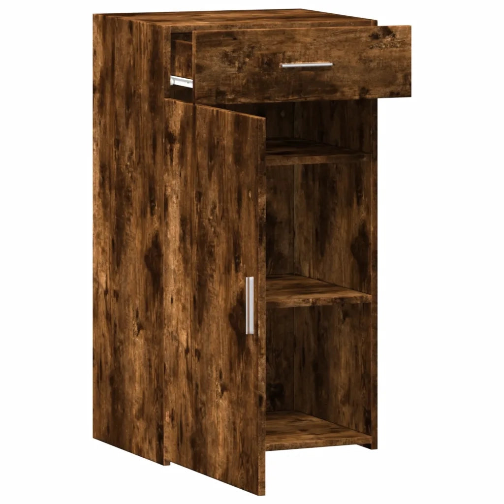 vidaXL Credenza Rovere Fumo 50x42,5x93 cm in Legno Multistrato