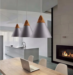 Lampada Da Soffitto Pensile Scandi A. Bianca