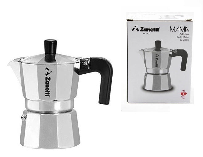 Macchinetta Caffè Moka Caffettiera Express in Alluminio Mama 6 Tazze