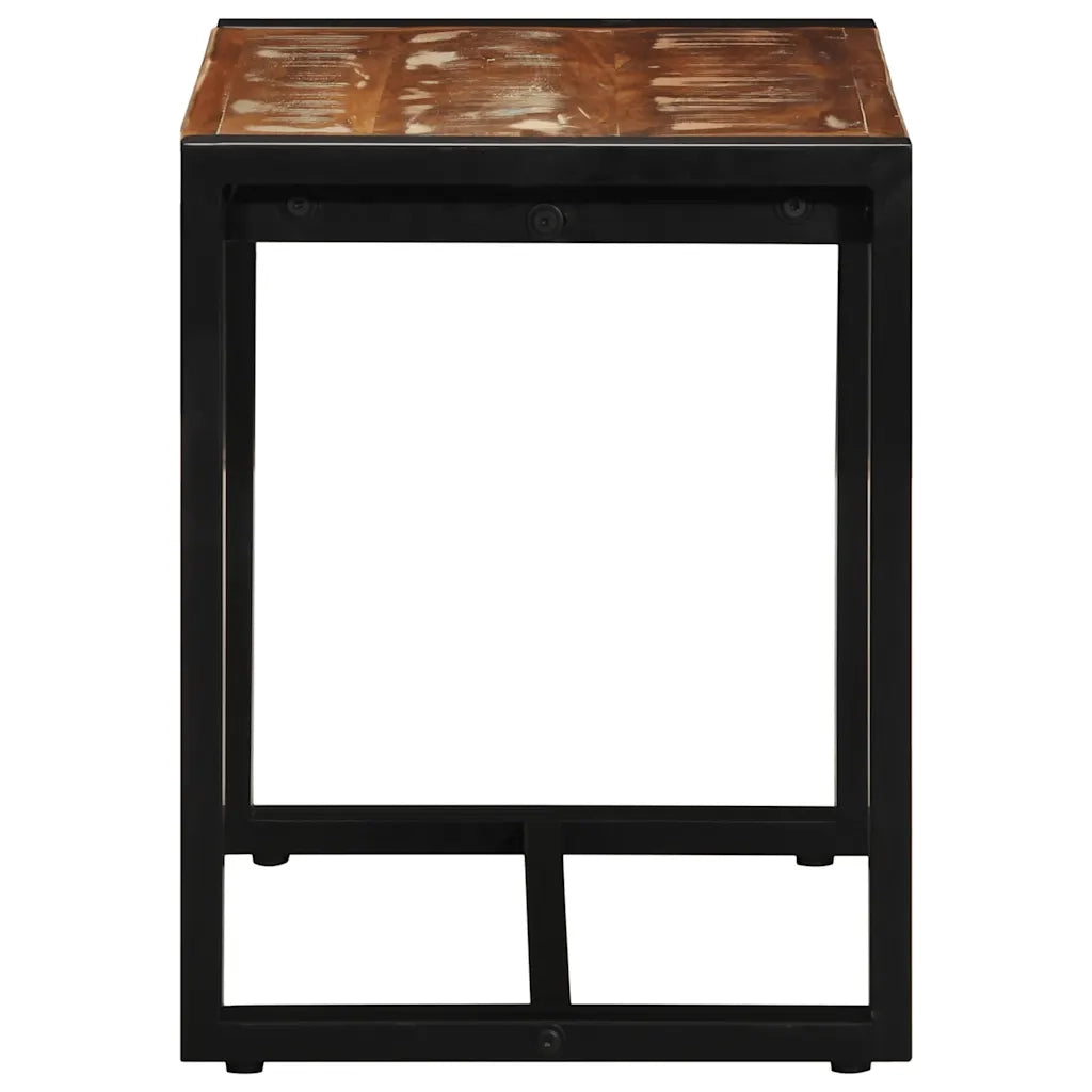 Panca-Sgabello Multicolore 60x35x45 cm in Legno Massello Recupero