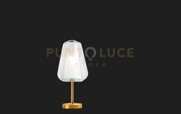 LUMETTO OTTONE SAT. VETRO GAMMA TRASPARENTE 1176OS-P GAMMA-TR
