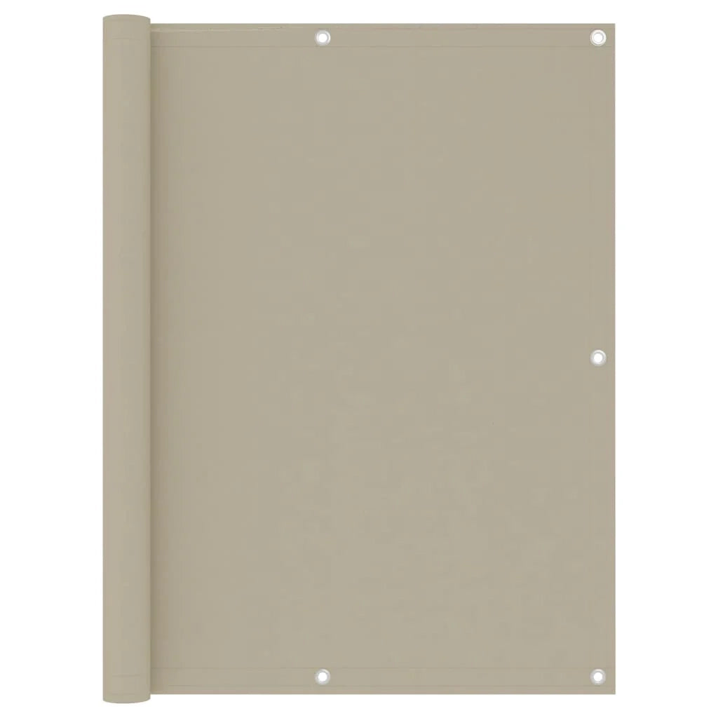 Paravento per balcone frangivista beige 120 x 300 cm tessuto Oxford 02_0010017