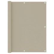 Paravento per balcone frangivista beige 120 x 300 cm tessuto Oxford 02_0010017
