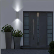 Applique Esterno Moderna Isla Alluminio Bianco 2 Luci Gu10 Ip54
