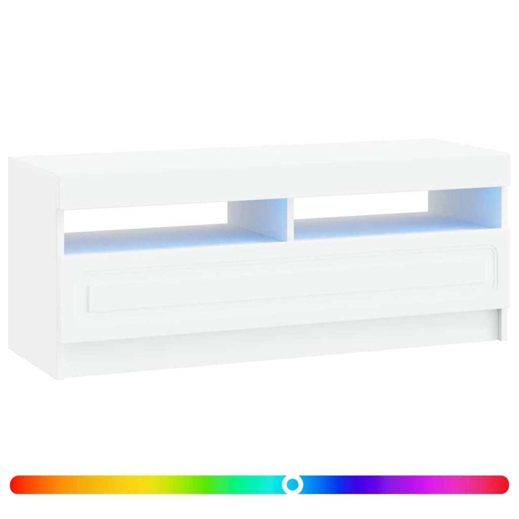 Mobile TV LED Bianco Legno ingegnerizzato 897865