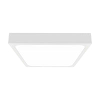 Luce a cupola a LED da 24 W 6500k quadrati, cornice bianca IP44