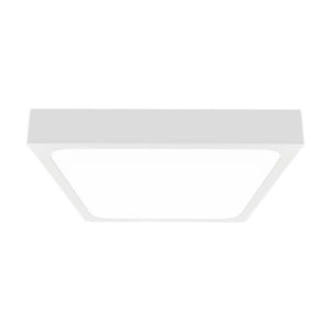 Luce a cupola a LED da 24 W 6500k quadrati, cornice bianca IP44