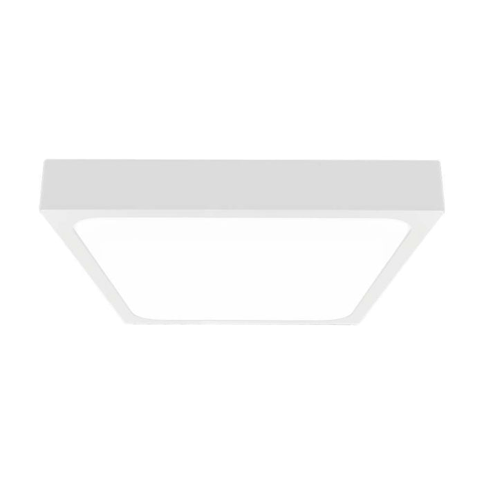 Luce a cupola a LED da 24 W 6500k quadrati, cornice bianca IP44