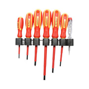 Set di 7 cacciaviti isolati 1000V per elettricisti, diritti e a croce con punta magnetica Cr-V Crownman