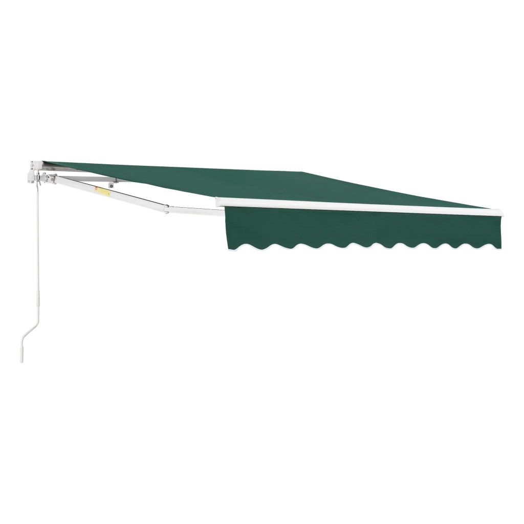 Tenda da sole con manovella 250 x 200 cm verde scuro 03_0008302