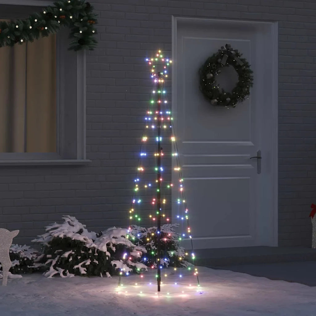 Albero di Natale LED con picchetti per il terreno 250 cm Ferro