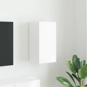 Mobile TV da parete-Mobile TV a Muro-Credenza TV Bianco Lucido 30 x 31 x 60 cm