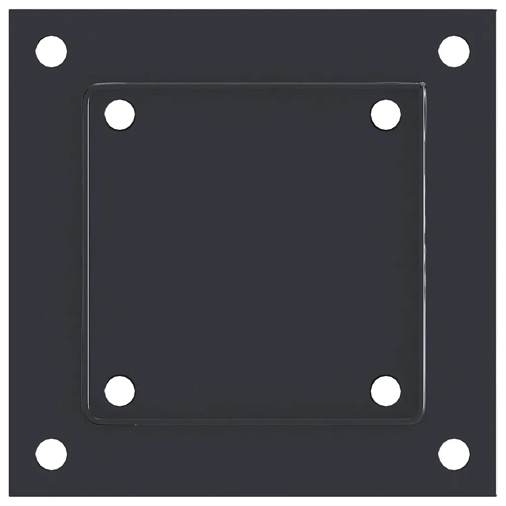 Basi Pali Quadrati 12 pz 121x121 mm Acciaio Verniciato Polvere CFW6810433