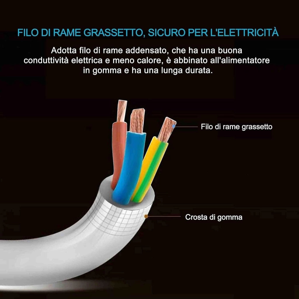 ciabatta Multipresa da Scrivania Tavolo con Presa 3 Prese 3 USB e interruttore extrastar