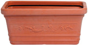 FIORIERA RETTANGOLARE FESTONATA PRESTIGE Col. Terracotta cm. 80