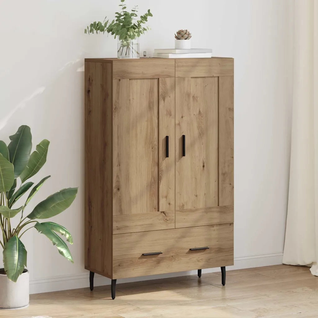 Credenza | Madia | Buffet da pranzo | Armadio da pranzo con cassetto Rovere artigianale 69,5 x 31 x 115 cm