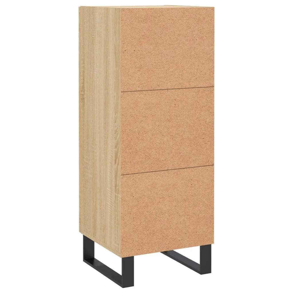 Credenza | Madia | Buffet da pranzo | Armadio da pranzo Rovere Sonoma 34,5x34x90 cm in Legno Multistrato