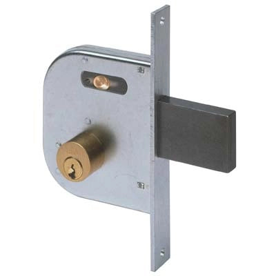 SERRATURA CANCELLO INFILARE 42030 CISA - B.Q ZINC F.MM 22 C.TONDO M1+SCR+POM E.MM 50- 2 pezzi