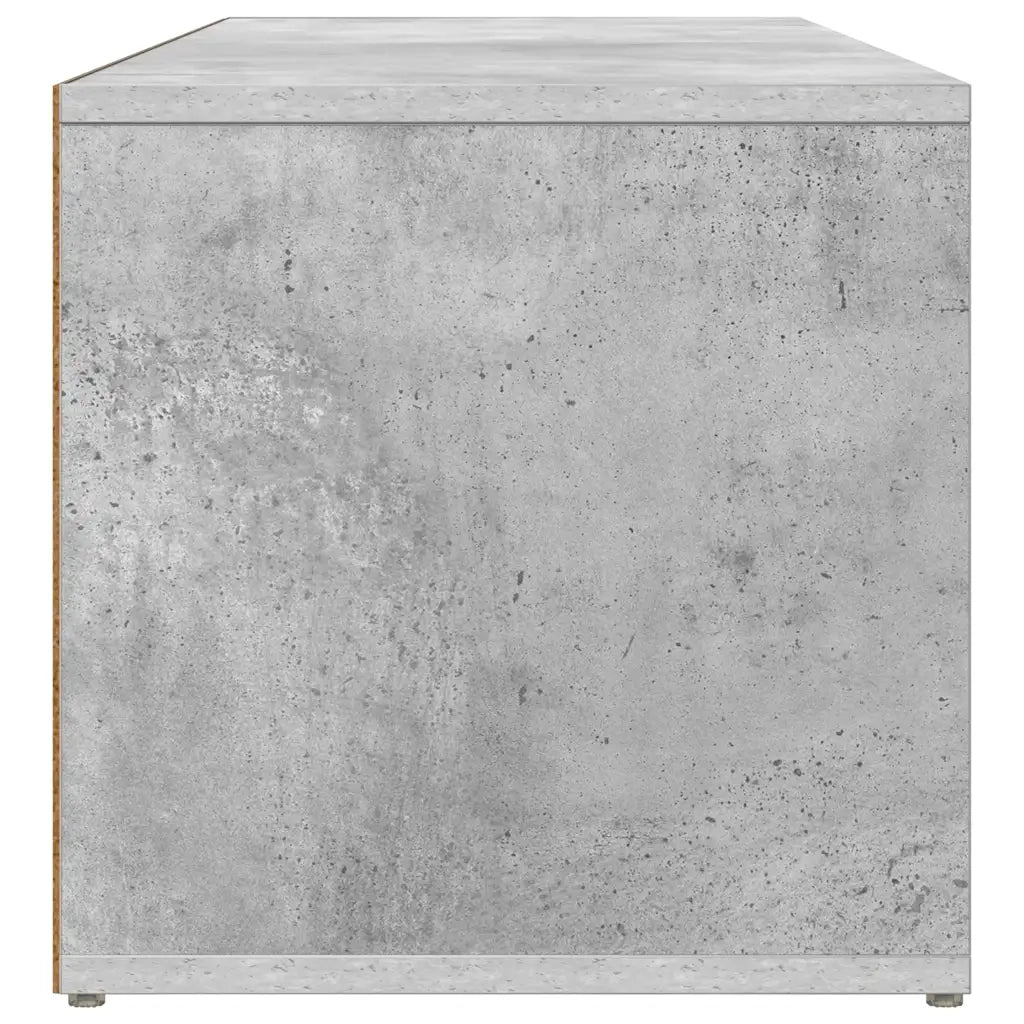 Panca Porta Scarpe Grigio Cemento 105x35x35cm Legno Multistrato 804467