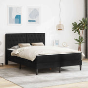 Struttura letto con materasso Nero 160 x 200 cm Velluto 3415064