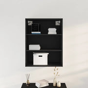 Mobiletto da parete appeso Rovere Nero 69,5 x 32,5 x 90 cm 862794