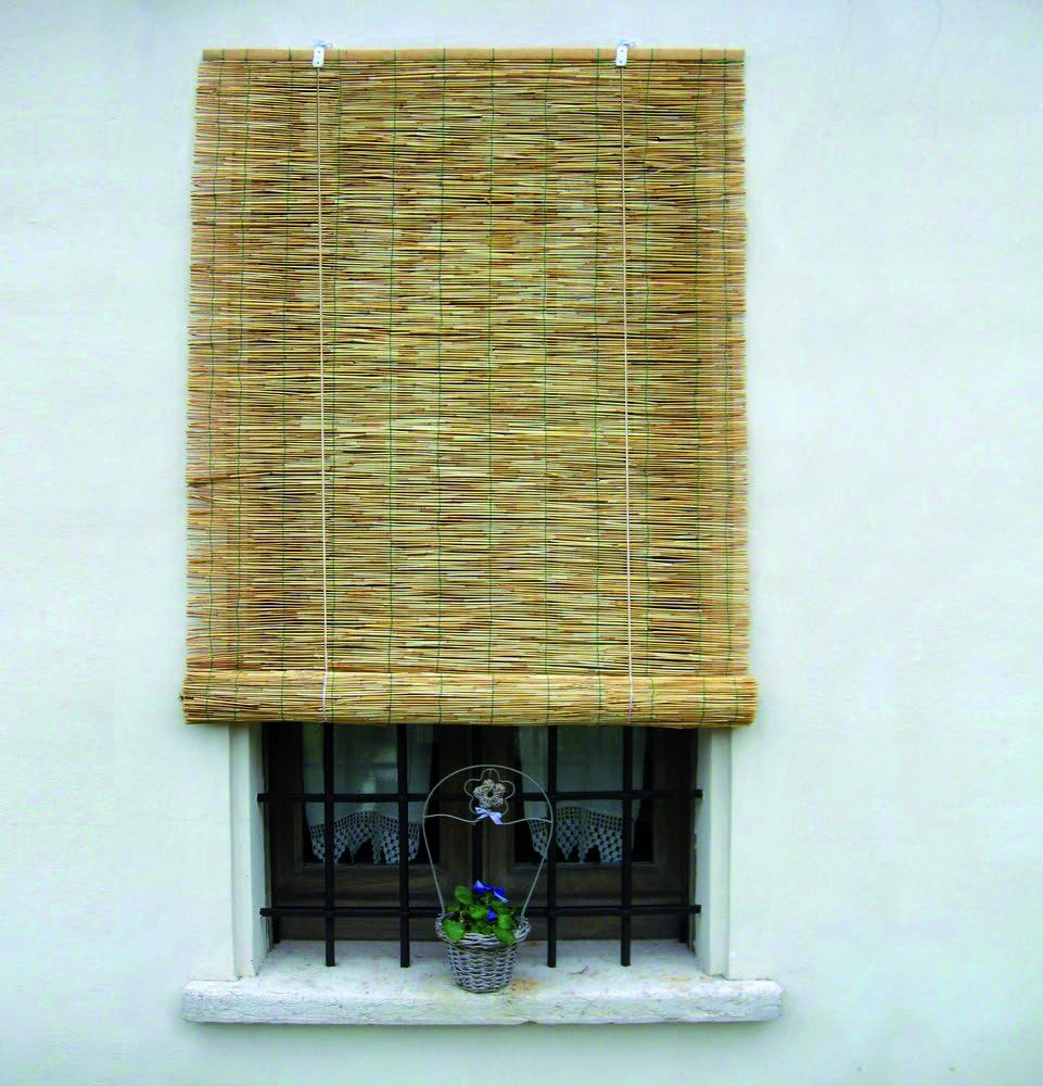 ARELLE STUOIA IN CANNICCIO NATURALE CON CARRUCOLA cm. 200x300 h