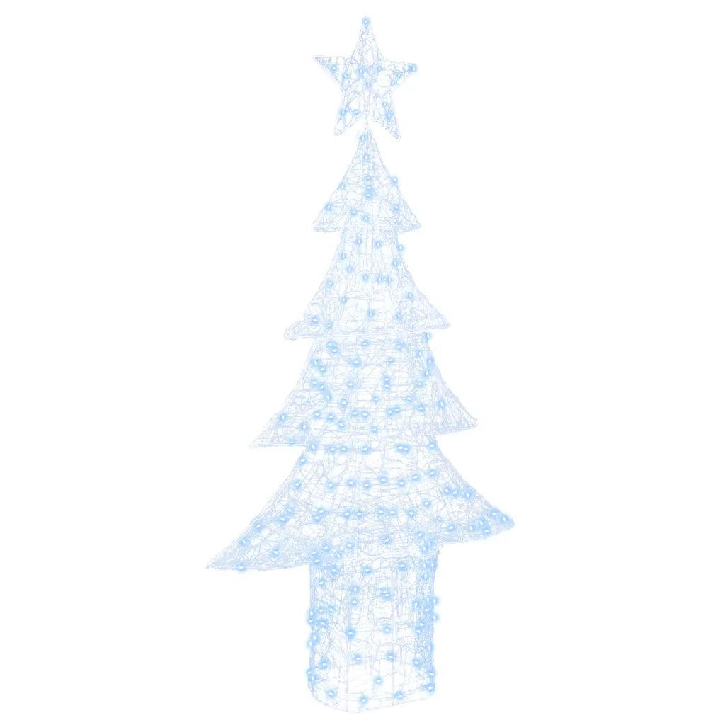 Albero di Natale | Decorazioni natalizie con 240 LED Bianco freddo 180 cm Acrilico