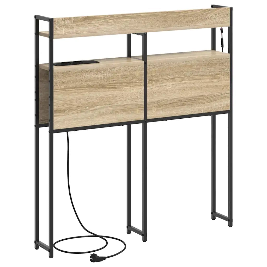 vidaXL Testata contenitore rovere sonoma 90 cm Legno multistrato