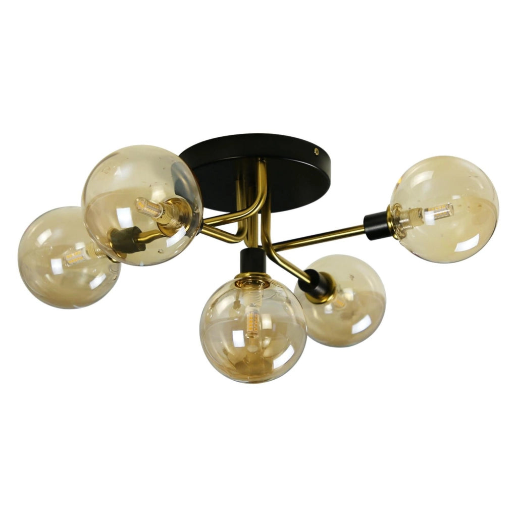 ZMH Lampada da soffitto a globo in vetro per illuminazione soggiorno