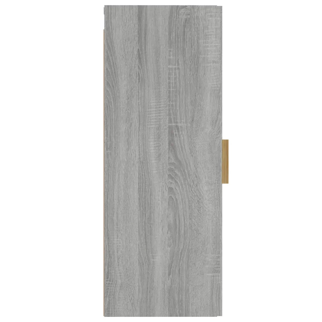 Armadietto a Muro | Mobile a Parete Grigio Sonoma 34,5x34x90 cm Legno Multistrato