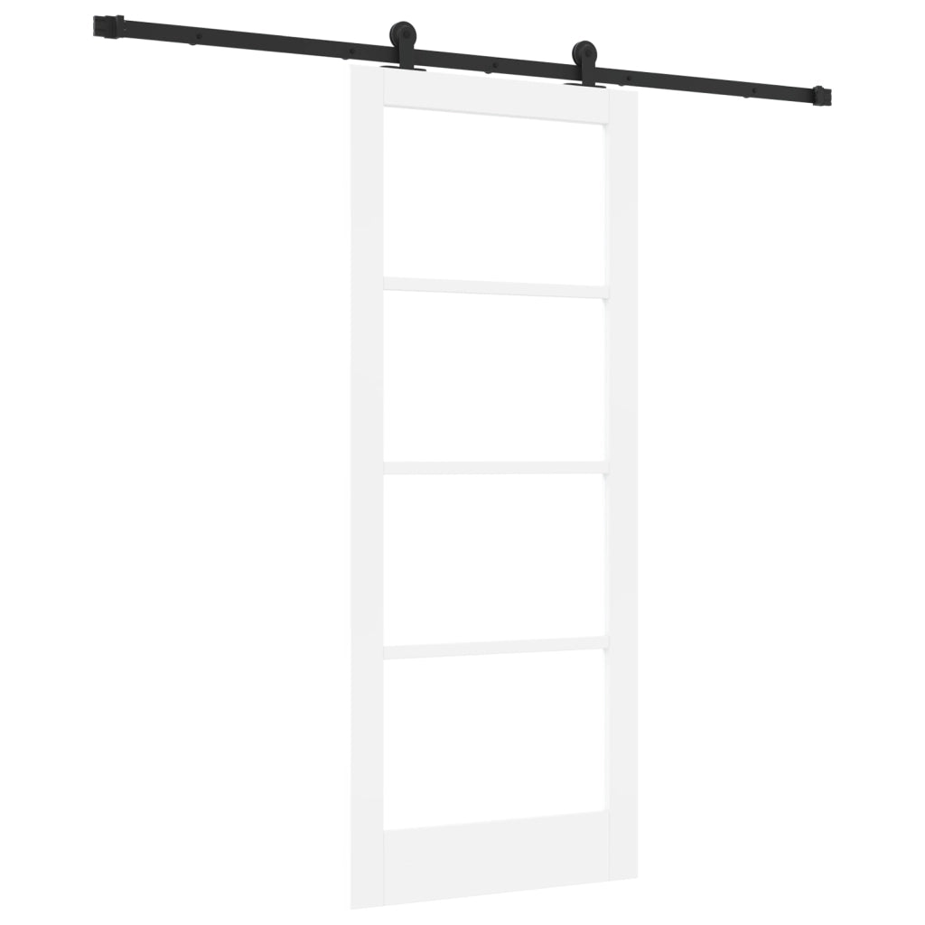 porta scorrevole  con set di accessori 'ORKDAL'Bianca 83x202 cm