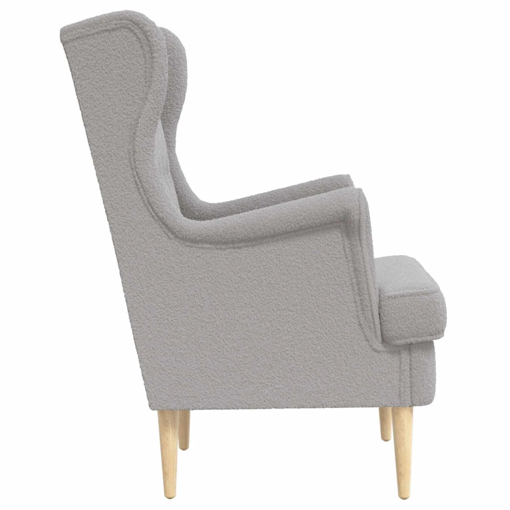Poltrona | Sedia Relax Grigio Chiaro Boucl¨¦